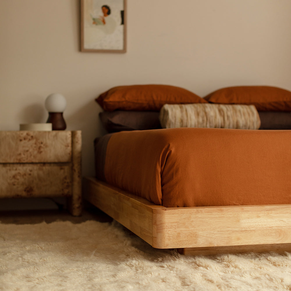 Kami Timber Platform Double Bed Frame