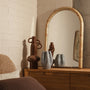 Valentina Arch Wall Mirror - Burlwood / 90 x 60cm