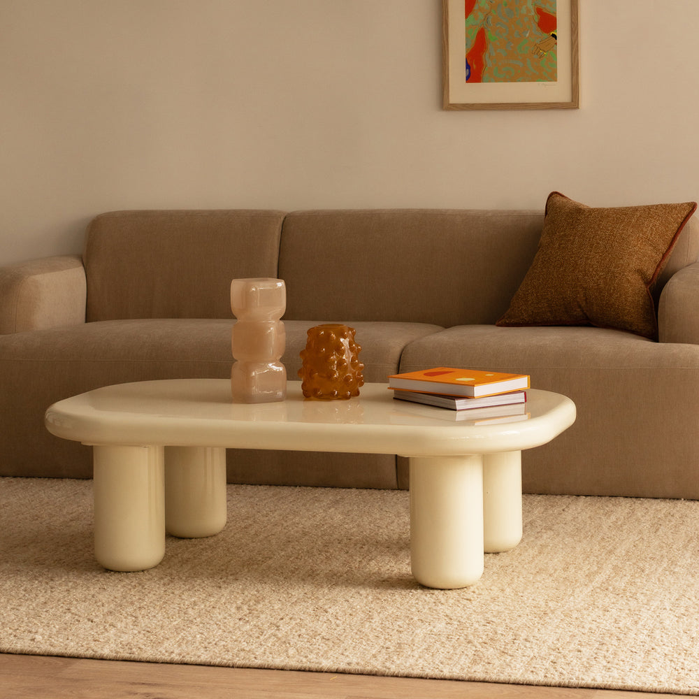 Hugo Coffee Table (Ivory)