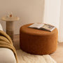 Juliette Ottoman (70cm) - Caramel Textured Weave