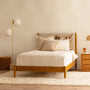 Luna King Single Bed - Sand Boucle