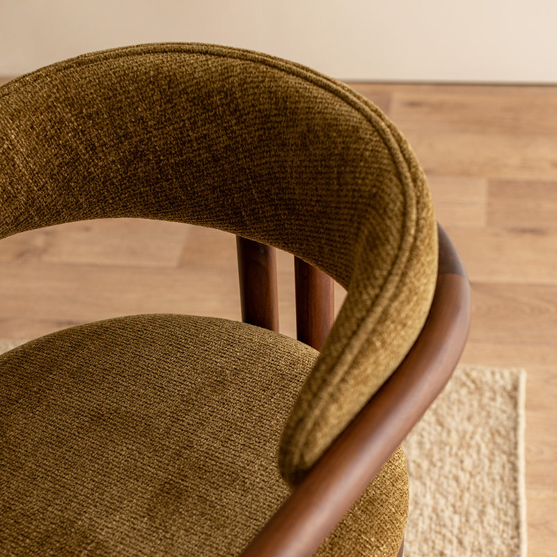 Olive Textured Weave / Walnut