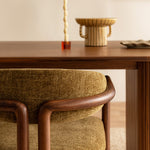 Olive Textured Weave / Walnut