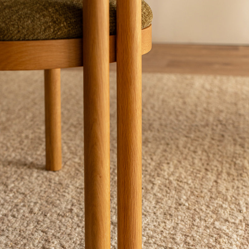 Olive Textured Weave / Oak