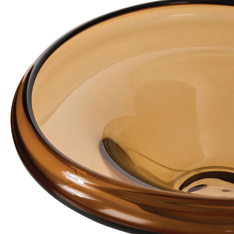 Wavy Glass Bowl (Brown)