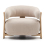 Granite Arm Chair - Beige / Ash Stained Natural