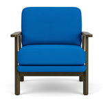 Mark Cobalt Blue Weave / Dark Walnut