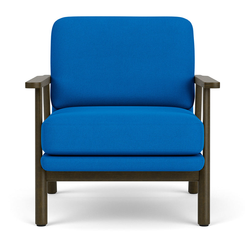 Mark Cobalt Blue Weave / Dark Walnut