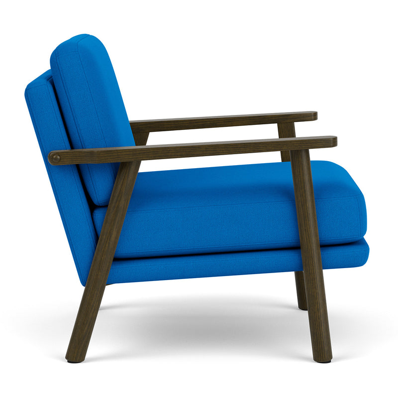 Mark Cobalt Blue Weave / Dark Walnut
