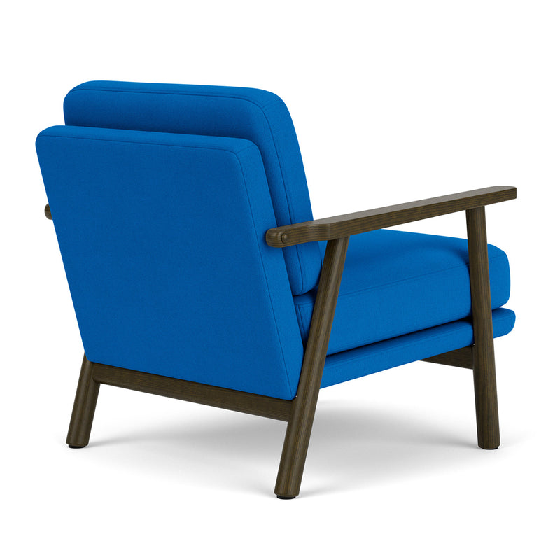 Mark Cobalt Blue Weave / Dark Walnut