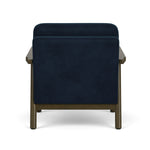Lux Navy Velvet / Dark Walnut