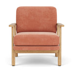 Danny Dust Blue Textured Weave / Oak