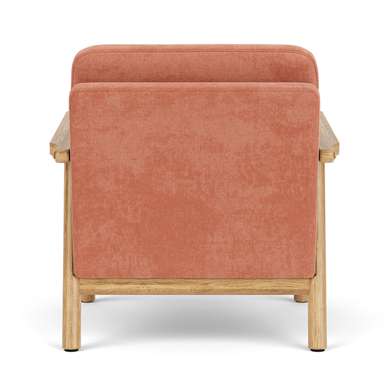 Danny Dust Blue Textured Weave / Oak