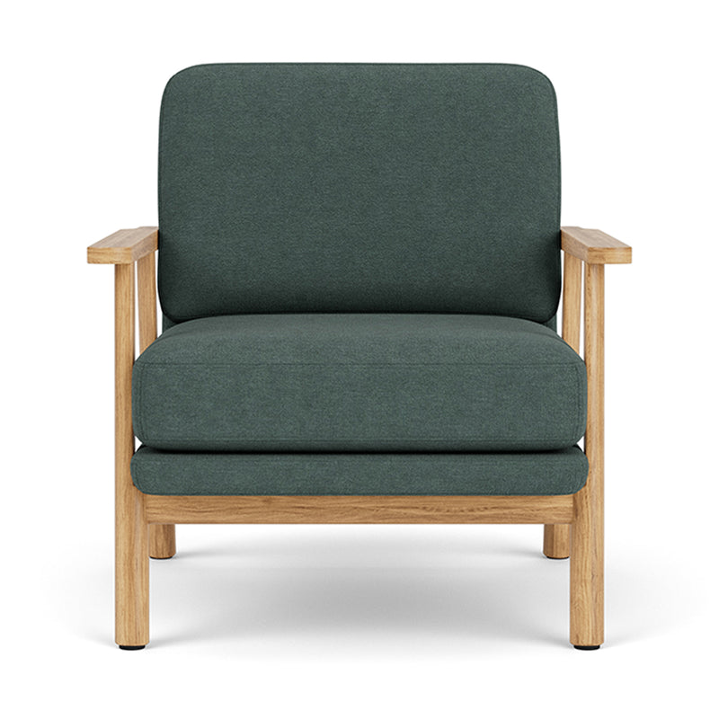 Form Blue Grey Fabric / Oak