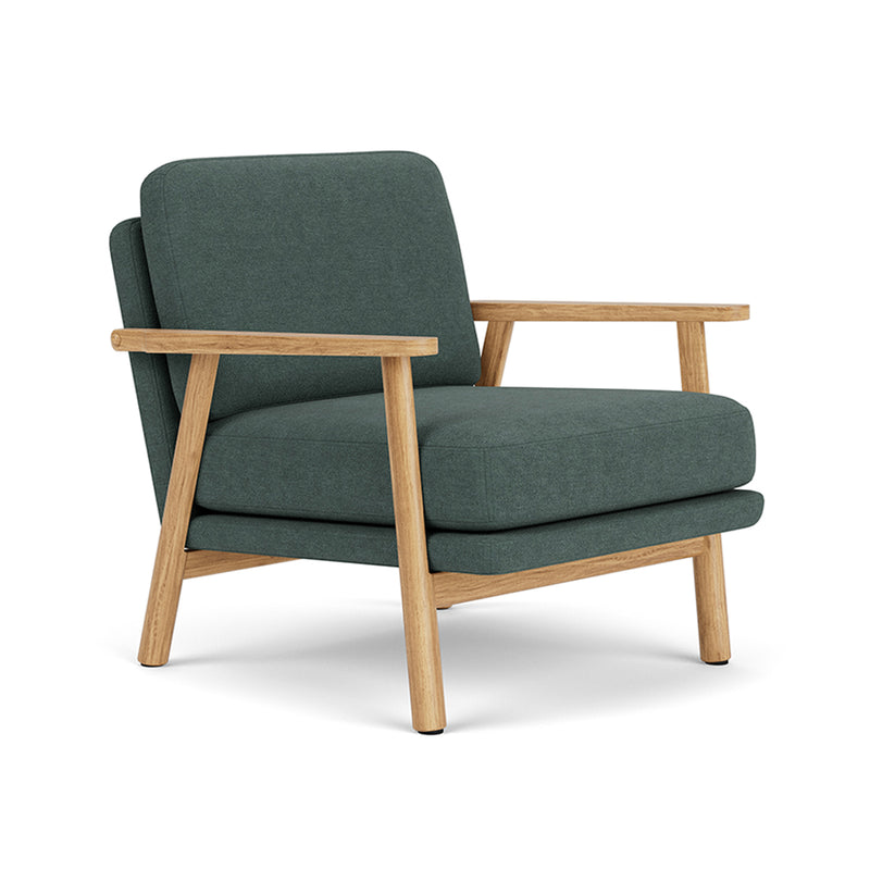 Form Blue Grey Fabric / Oak