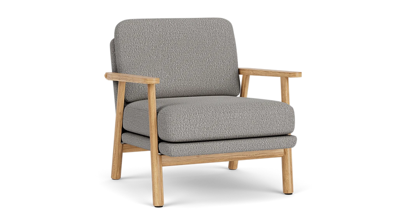 Maya Warm Grey Boucle / Oak