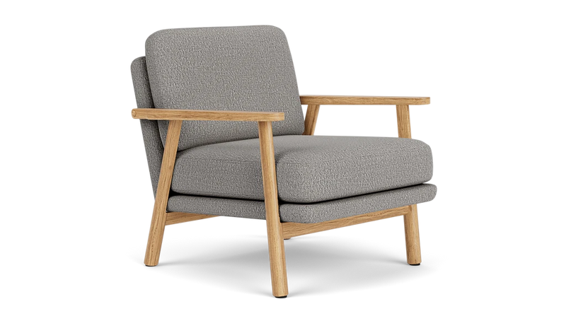 Maya Warm Grey Boucle / Oak