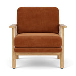 Moss Rust Fabric / Oak