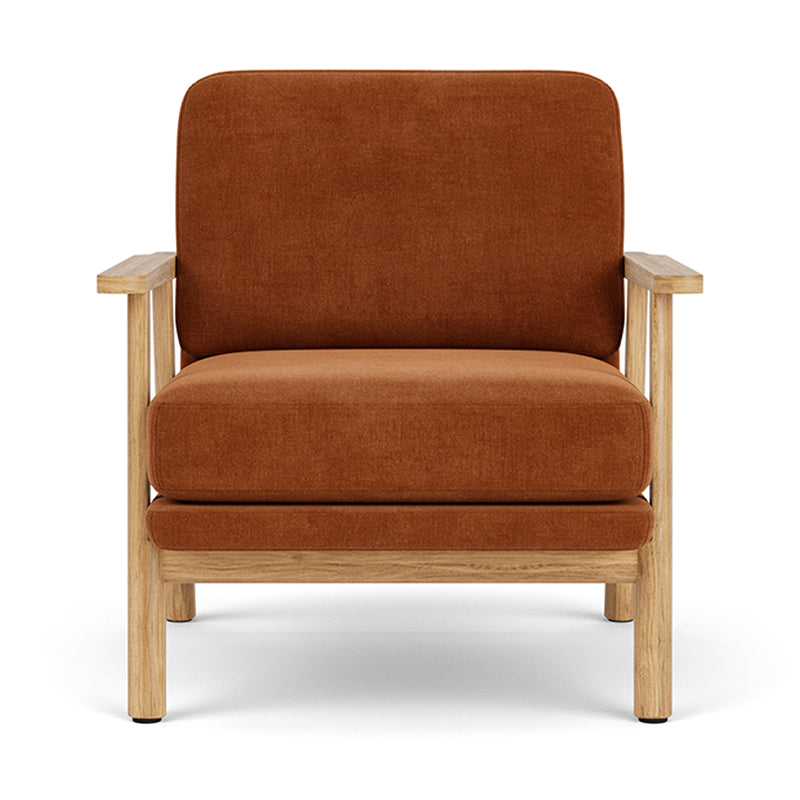 Moss Rust Fabric / Oak
