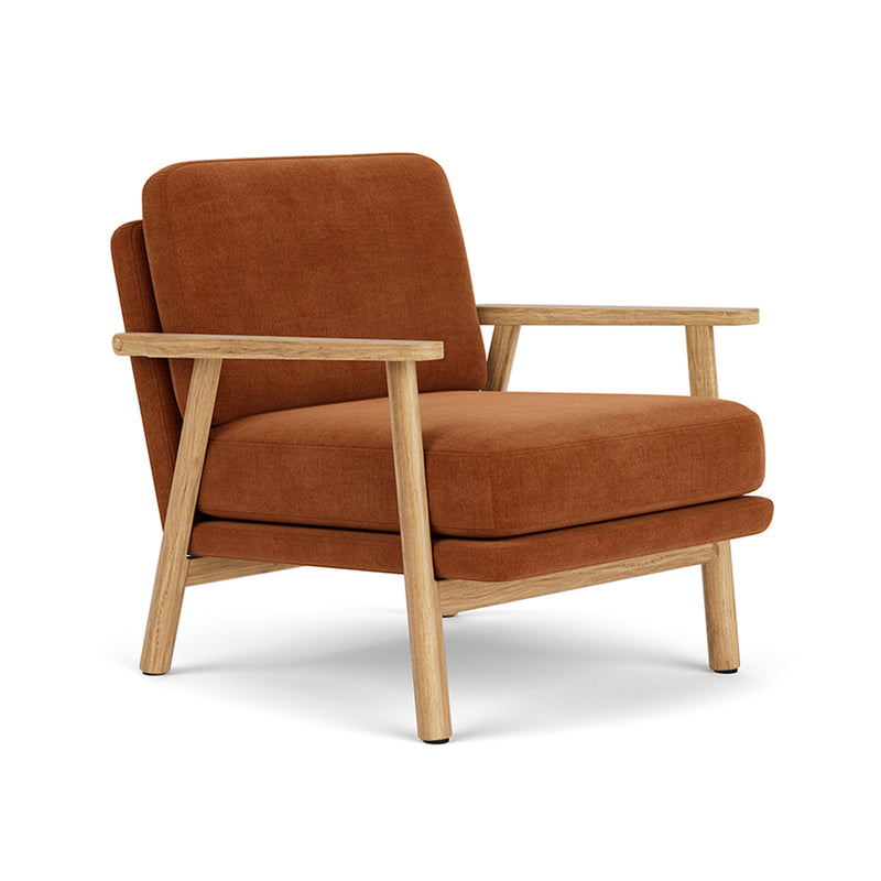 Moss Rust Fabric / Oak