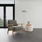 Planet Grey Green Fabric / Oak