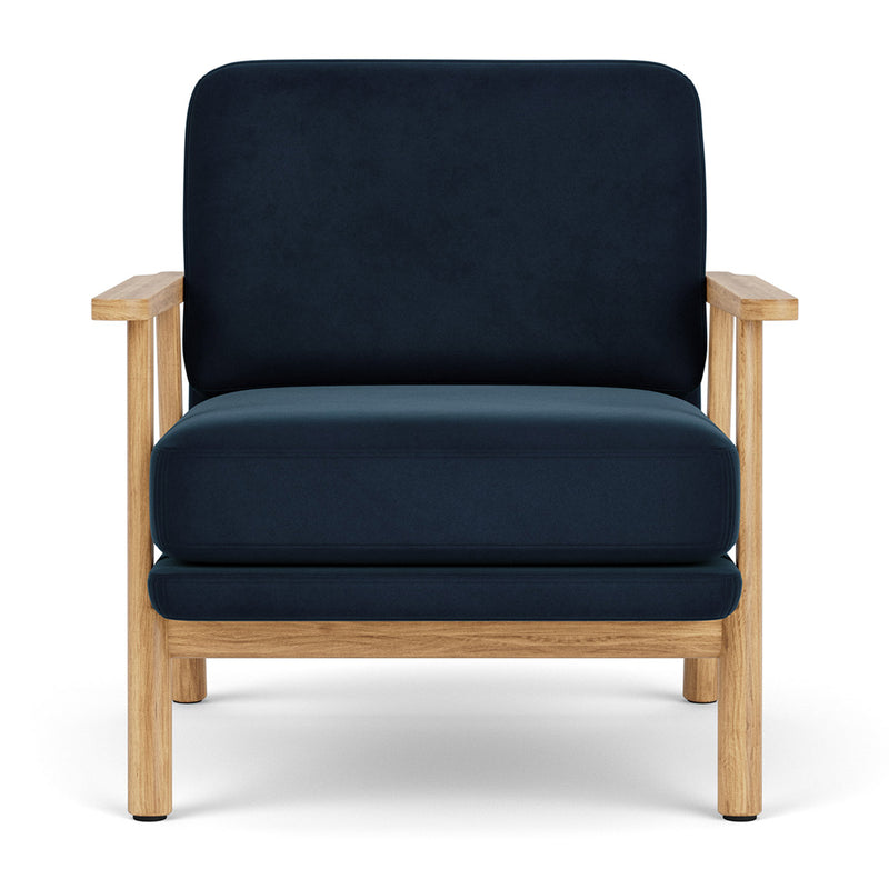 Lux Navy Velvet / Oak