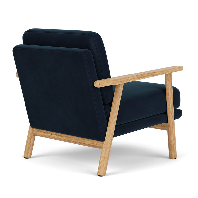 Lux Navy Velvet / Oak