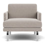 Ernest Armchair - Agnes Brown Textured Weave