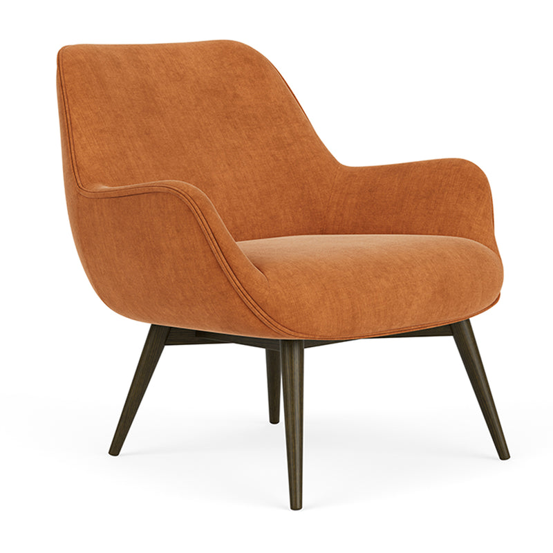 Danny Amber Textured Weave / Dark Walnut