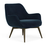 Lux Navy Velvet / Dark Walnut
