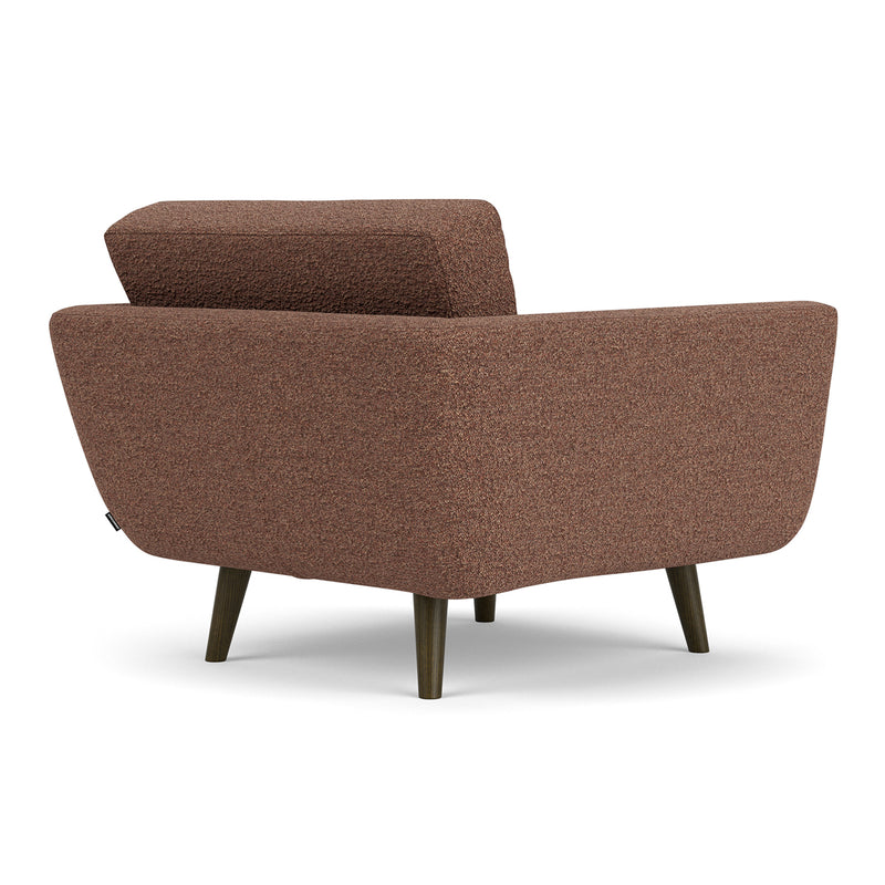 Pebble Rust Boucle / Dark Walnut
