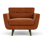 Moss Rust Fabric / Dark Walnut