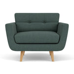Form Blue Grey Fabric / Oak