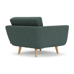 Form Blue Grey Fabric / Oak