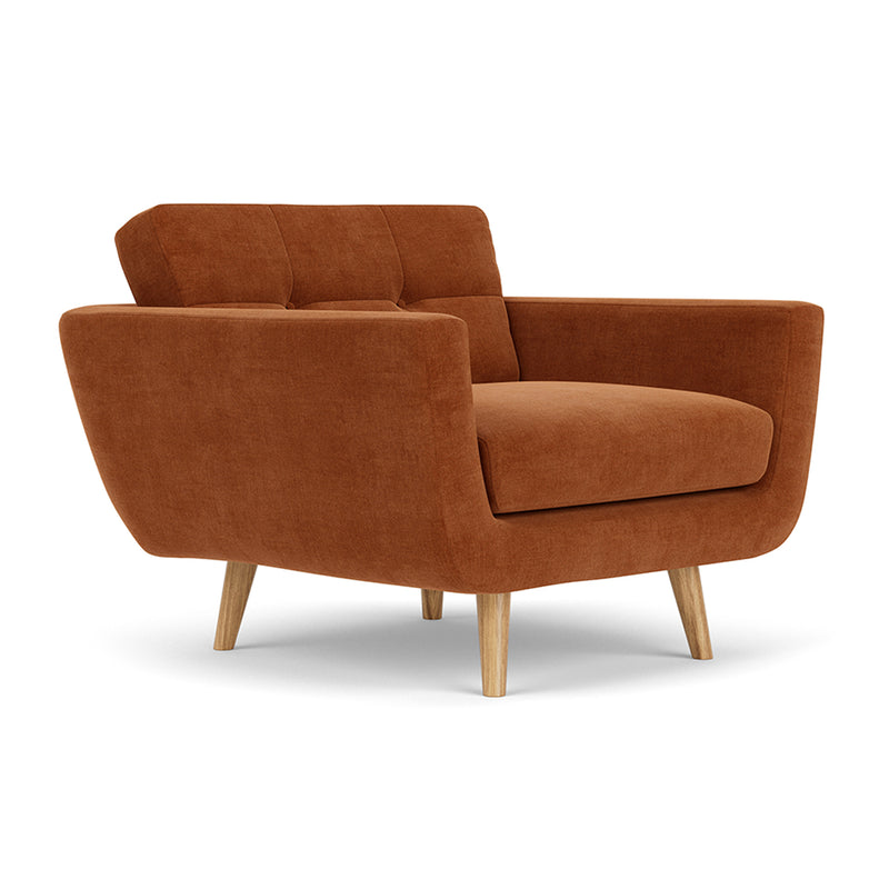 Moss Rust Fabric / Oak