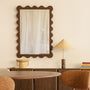 Amelia Wall Mirror - Walnut / 70 x 100cm
