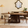 Casablanca Oval Dining Table (220cm) - Walnut