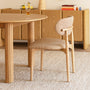 Aria Fabric Dining Chair - Camel Textured Weave / Ash