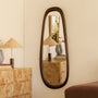 Camille Pebble Wall Mirror - Walnut