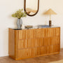 Florentina Natural Stone Chest Of 6 Drawers - Ocean Storm Marble / Oak