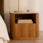 Travertine / Oak
