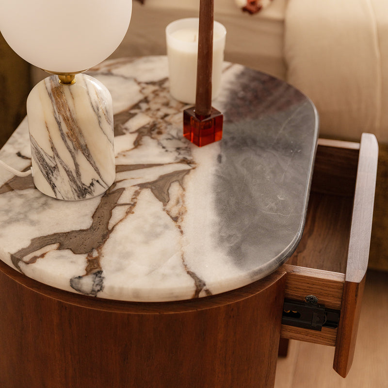 Ocean Storm Marble / Walnut