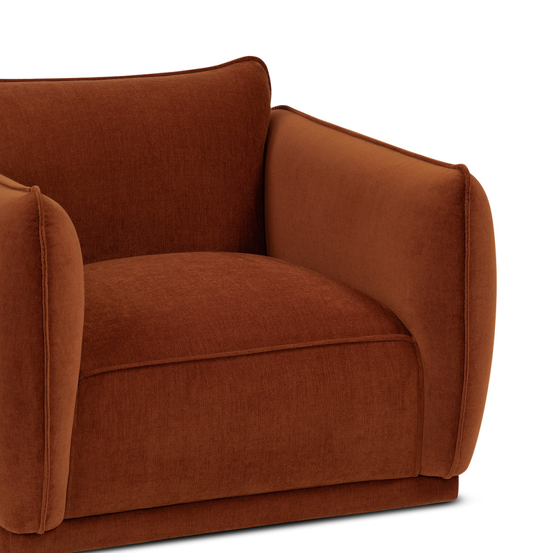 Terracotta Textured Velvet