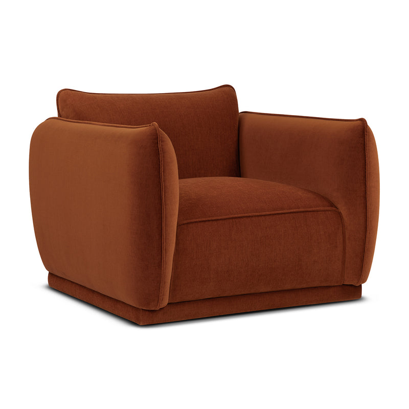 Terracotta Textured Velvet