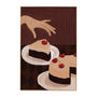 Indulgent Afternoon Art Print - Burgundy / Framed Canvas / 42 x 62cm