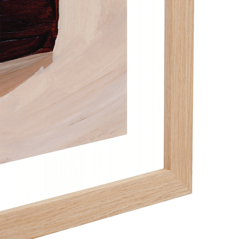 Burgundy / Framed Art Print / 33 x 45cm