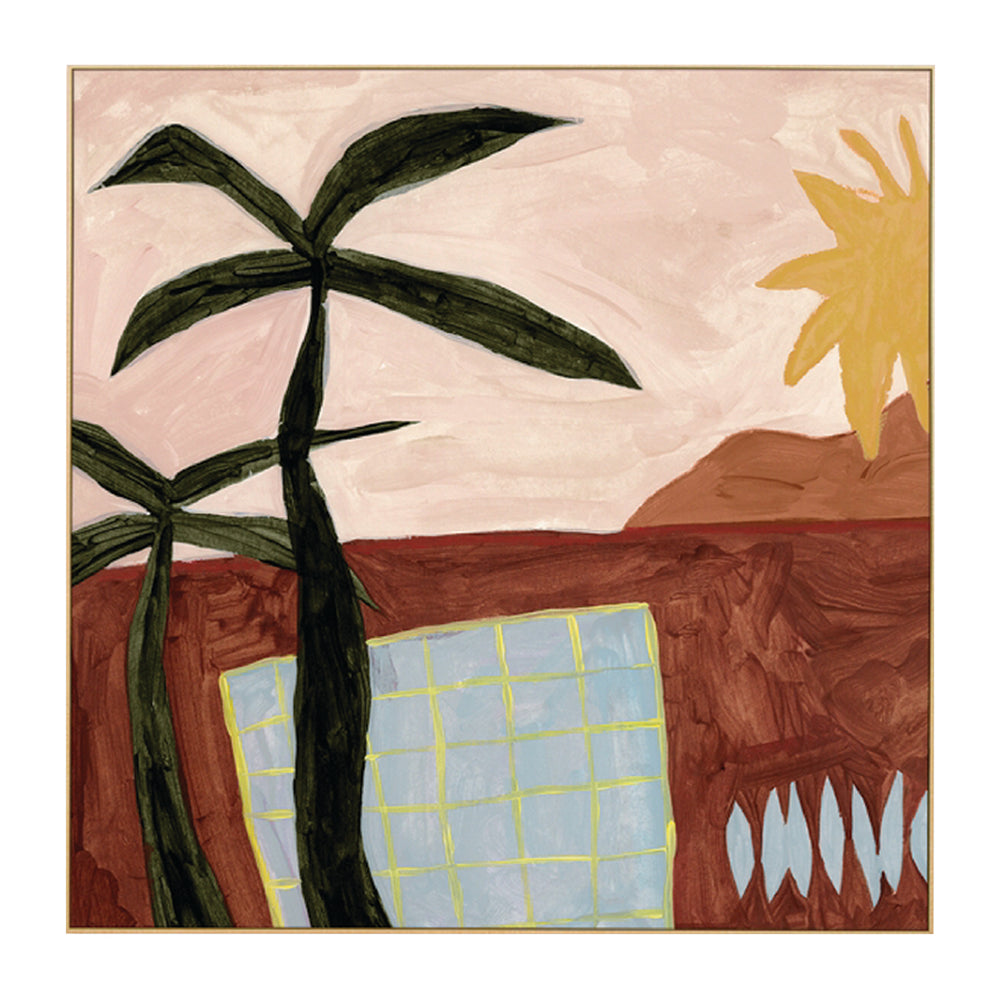 Clay / Framed Canvas / 62 x 62cm