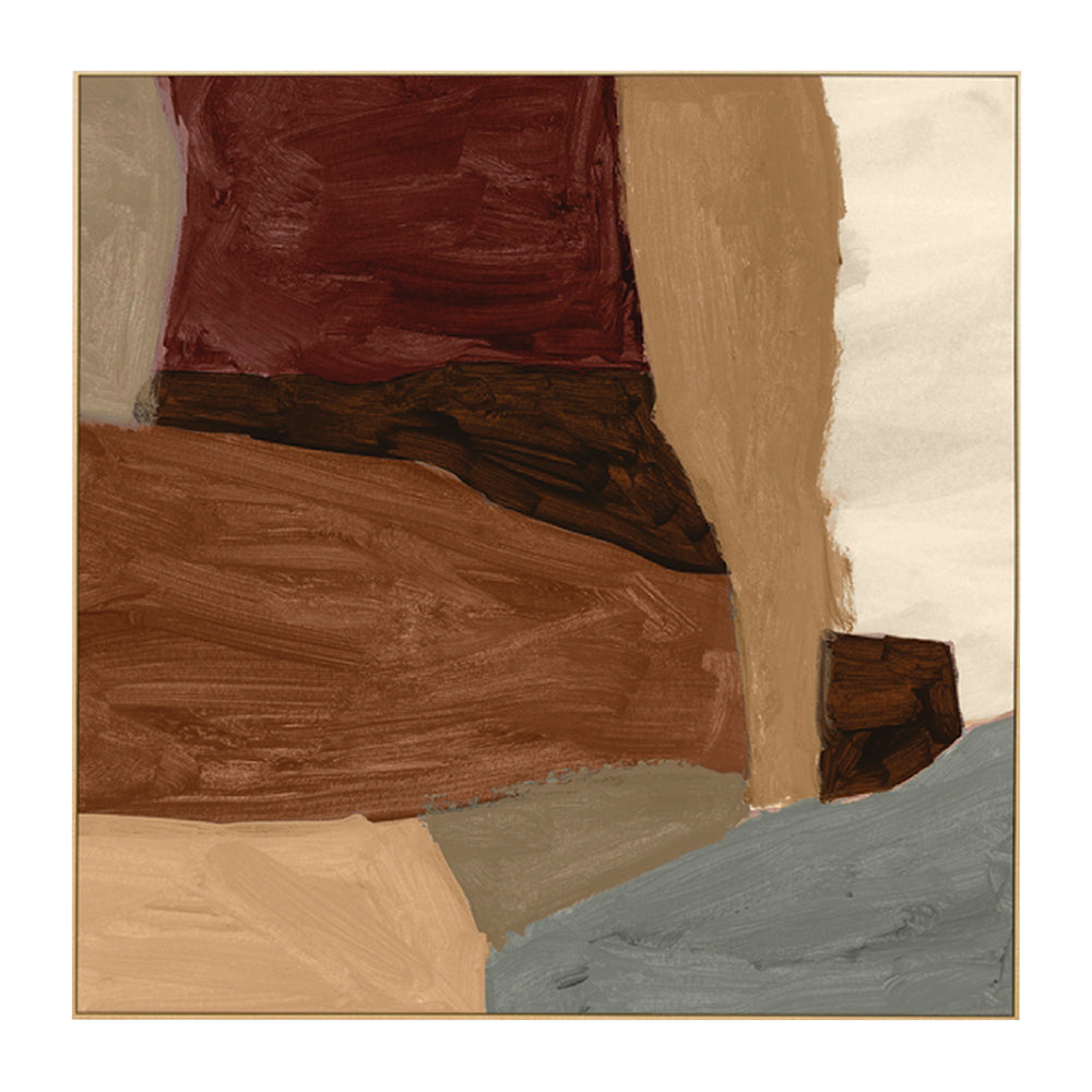 Clay / Framed Canvas / 62 x 62cm