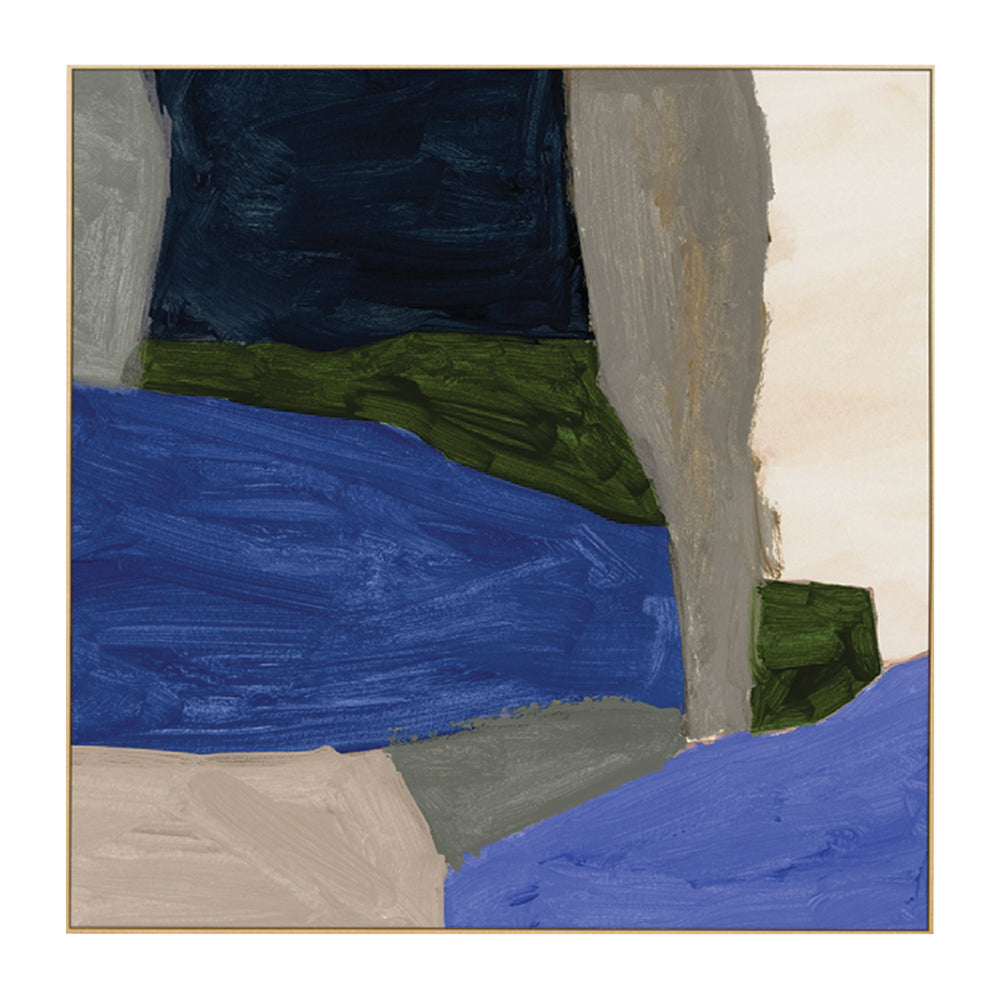 Ultramarine / Framed Canvas / 62 x 62cm
