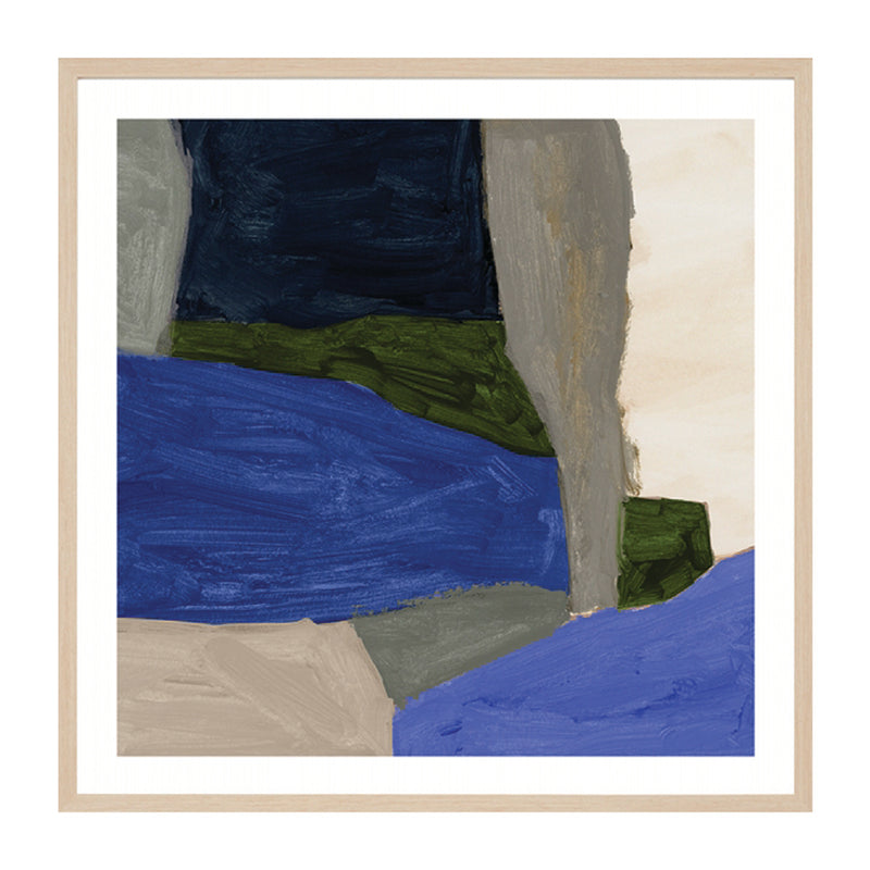 Ultramarine / Framed Art Print / 38 x 38cm